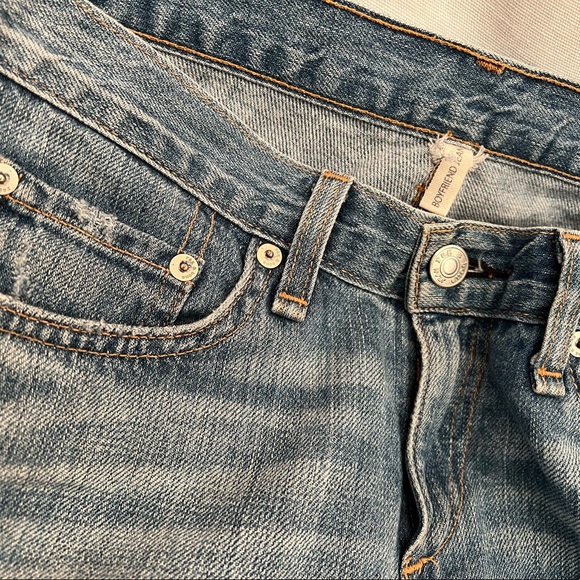 Rag & Bone Boyfriend Jean in Moss w/ Holes color sz 24 - Picture 10 of 11